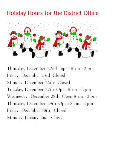 Holiday Hours